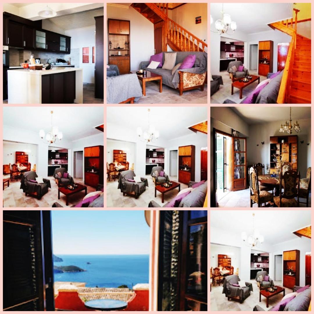 Traditional Panoramic Sea View House Lakones Bagian luar foto